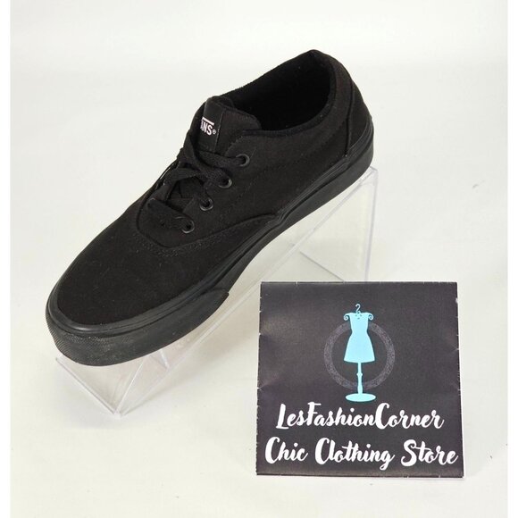 Vans Children Black Canvas Doheny Platform Low Top Sneaker Size 2.5Y  1234 - Picture 14 of 16